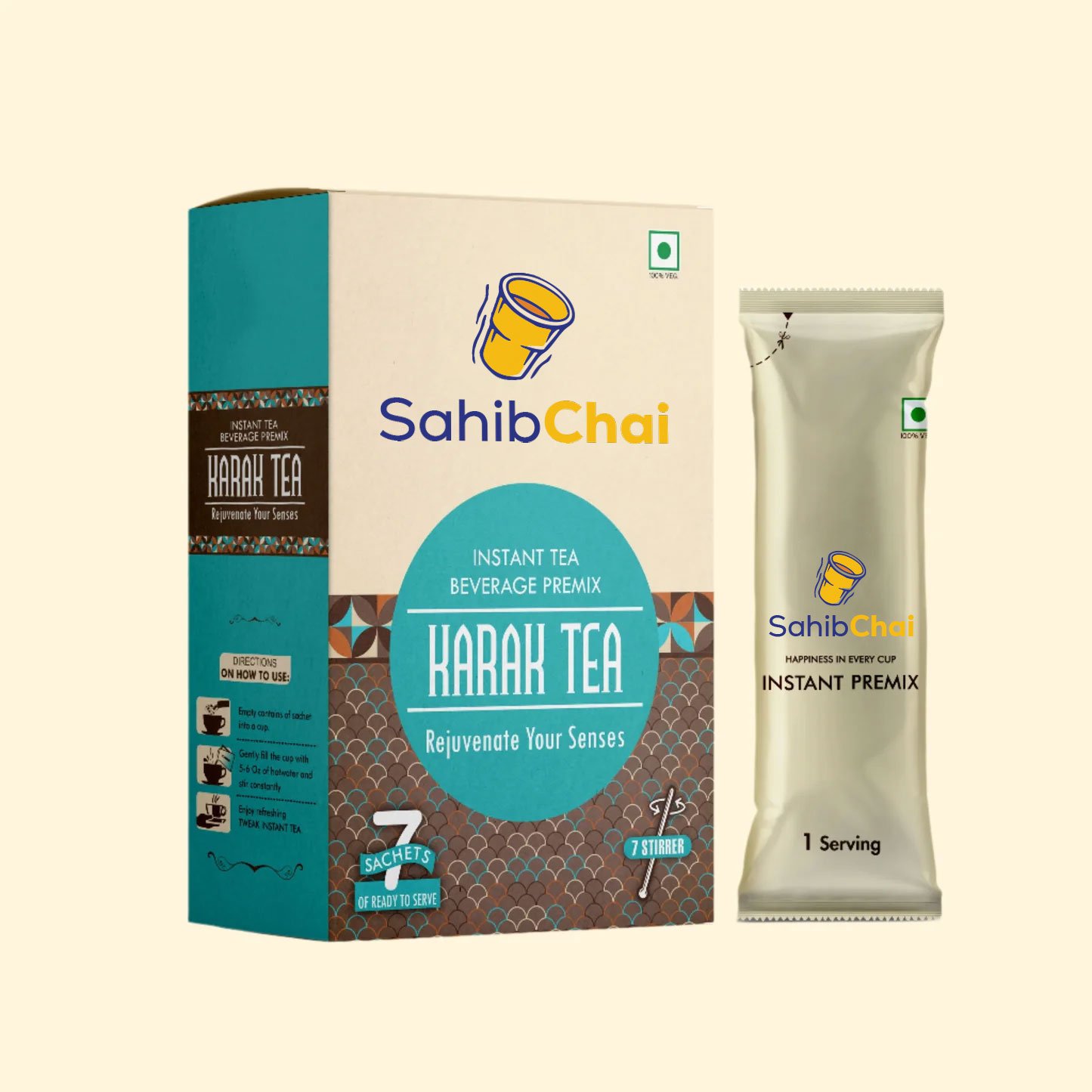 Sahib Karak Tea – Instant Sachet Pack (7 x 20g)